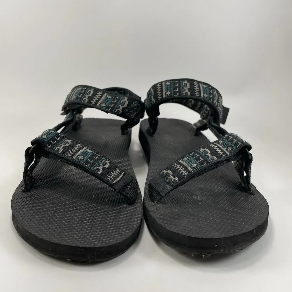 Teva Original Universal Sandals Mens Size 12 Black Geometric Hiking Water Active